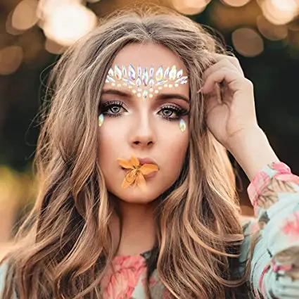 Gem Forehead Rhinestone Party Decor Eye Temporary Tattoo Sticker Face Jewels