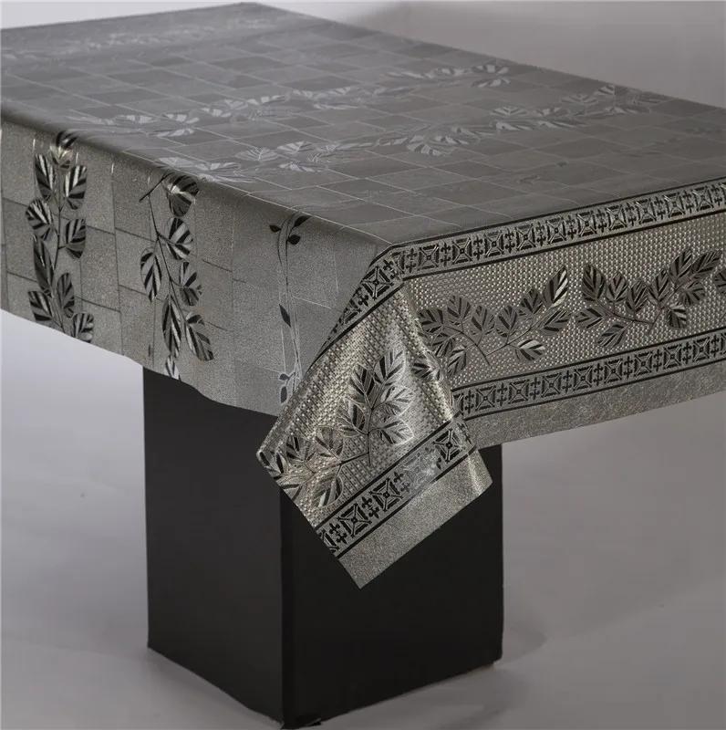 Hot Stamping Yarn Cloth Tablecloth 2024 New Market Pattern Can Be Customized Source Factory