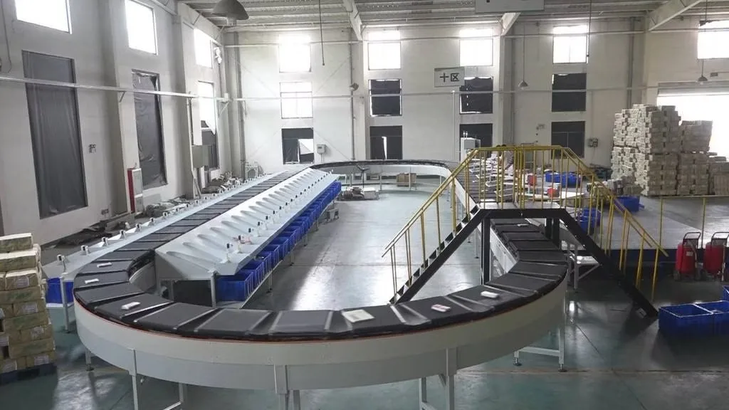 New Condition DWS System Sorter Logistics Parcel Sorting Conveyor Retail Industries Featuring Core Bearing Engine PLC Belt