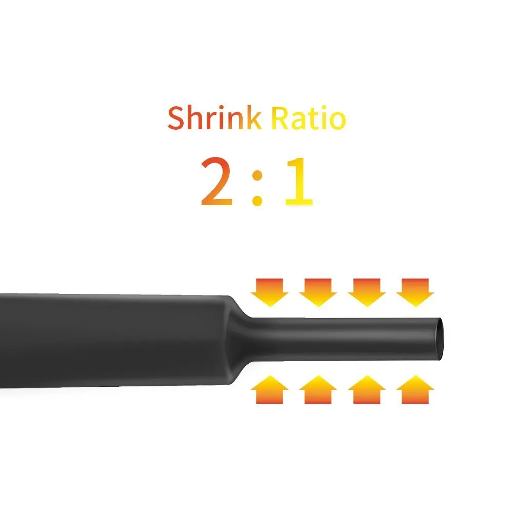 Yellow-green plastic heat-shrinkable tubing VC-2