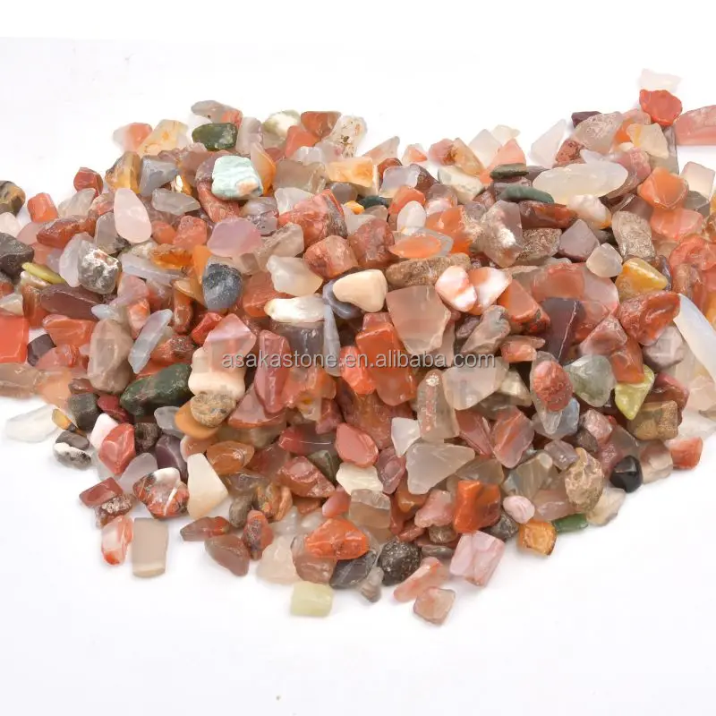 Wholesale Natural Multicolor Irregular Agate Gravel Crystals Healing Stones for Decorative Fish tank Aquarium & Flowers Plants