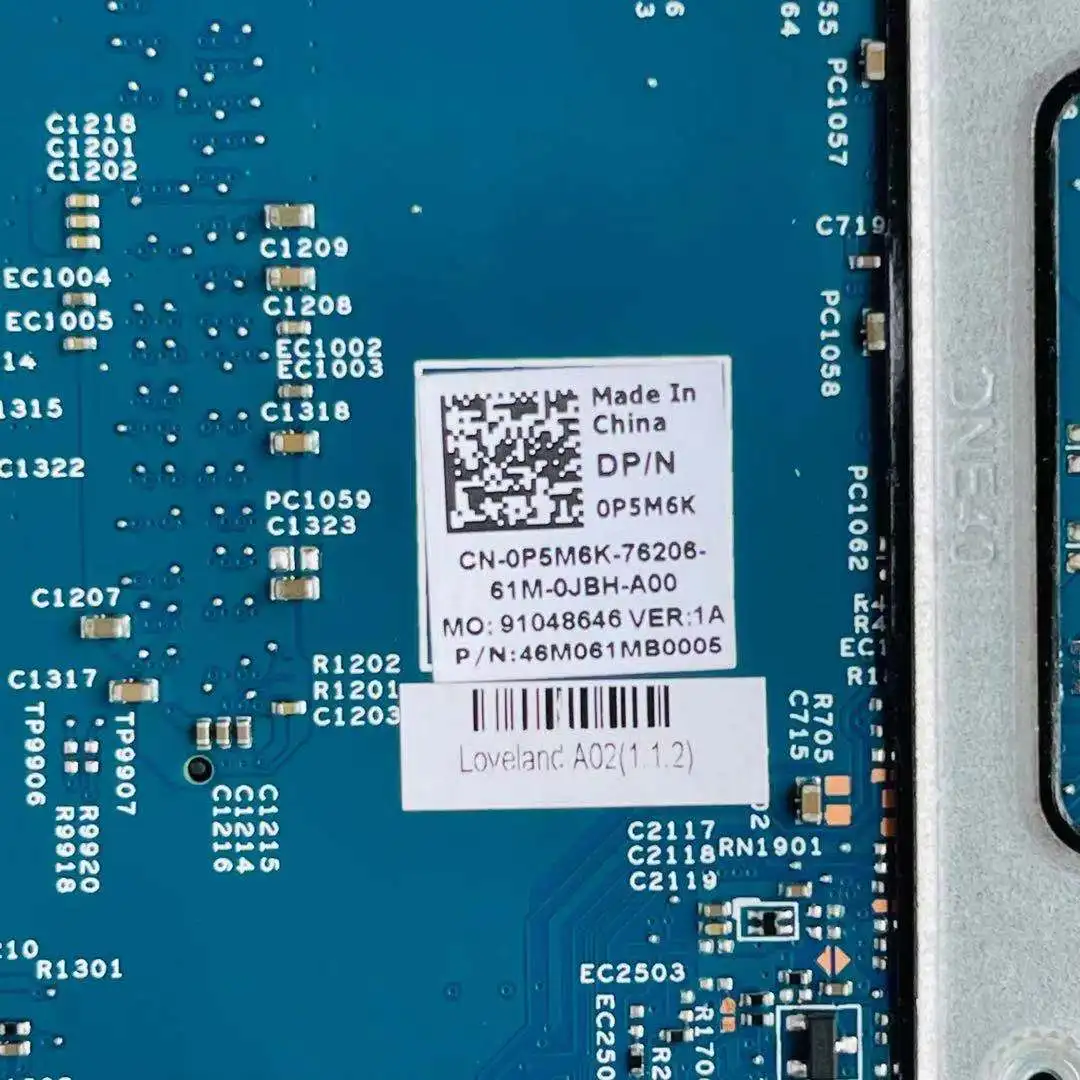 Для DELL Latitude 3470 3570 материнская плата портативного компьютера с SR2EU i3-6100u процессор 0P5M6K P5M6K 14291-1 ПРБ: 51VP4 DDR3L мб 100%