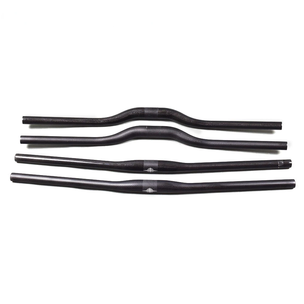 MTB Handlebars Flat/Riser Handle Bars Mountain Bike 580/600/620/640/660/680/700/720mm Carbon Handlebar Mtb