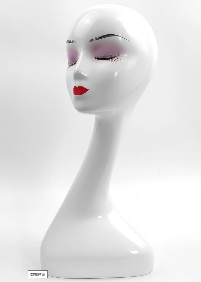 Abstract display hat and wig cheap plastic head mannequin