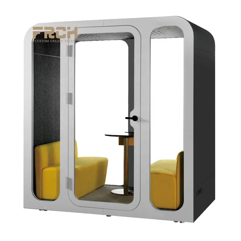 Mini Sound Isolation Booth Public Space Fast Assemble Mobile Soundproof Single Person Acoustic Home Office Pods