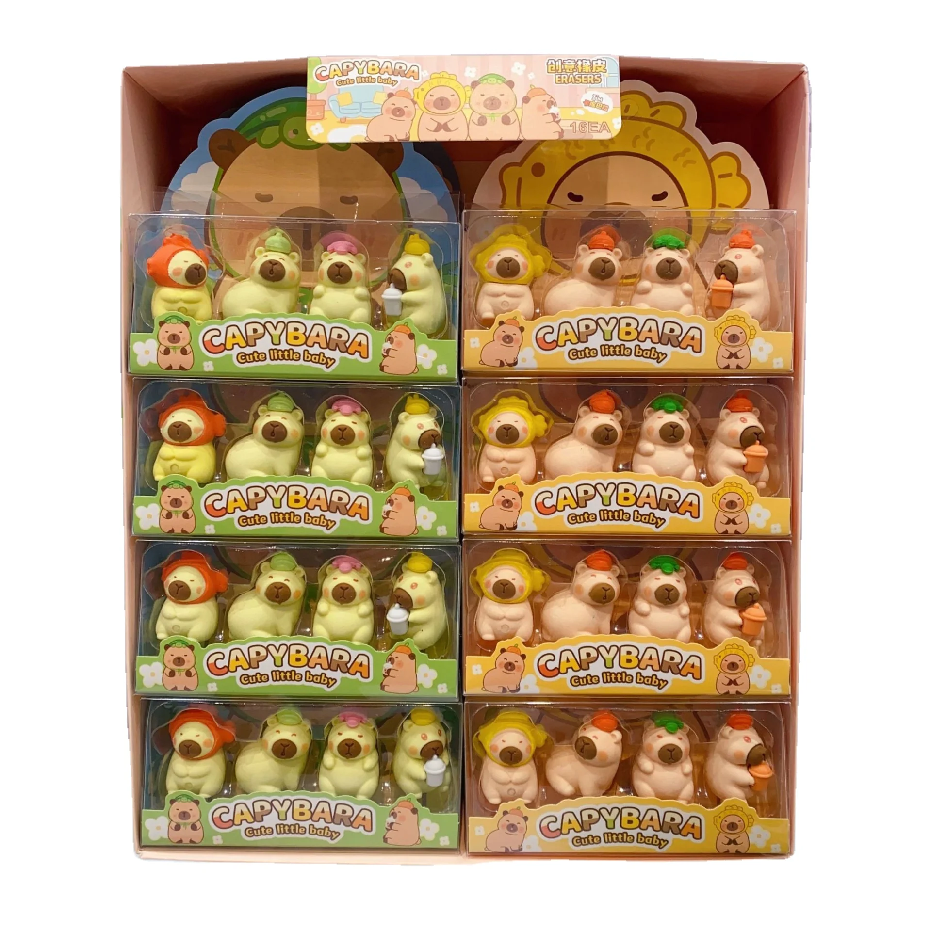 4 pcs/Box Kuromi 3D Stereoscopic Eraser Set Cartoon Rubber Pencil Eraser For Kids School Student Stationery Gift