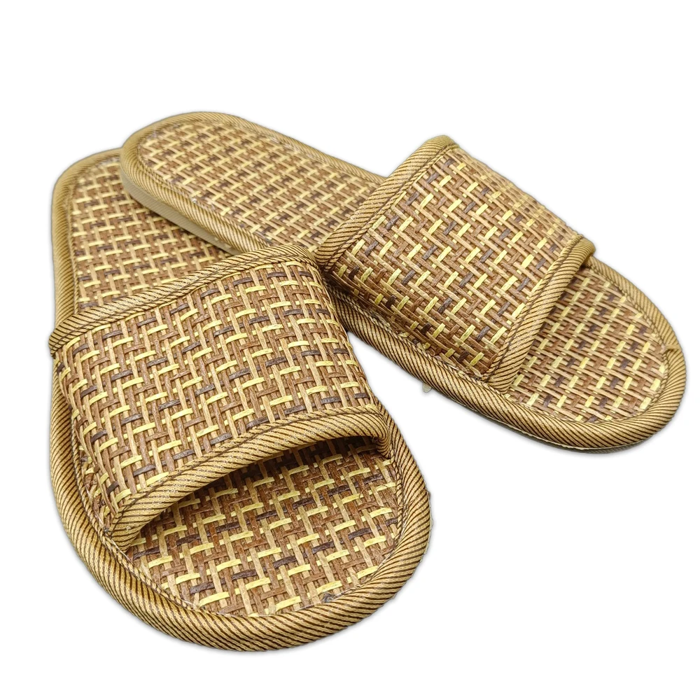 Customized Wholesale Summer bathroom slippers bamboo disposable hotel flip flop slipper