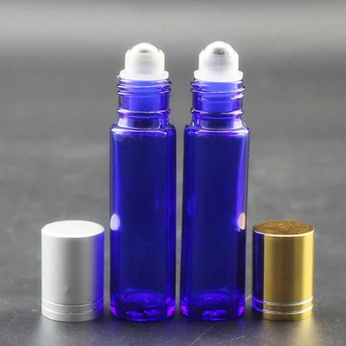 China cosmetic glass manufacturer offer high quality tubular perfume roll on bottle