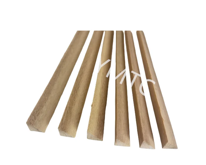 High Quality  Wood Paulownia Triangle Square Trapezoid Battens Chamfer Strip