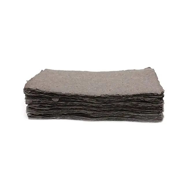 Paper Handmade GSM 150 Fine Cut Cotton, Textured, Recycled and Eco-Friendly Paper, Coffee Brown - Pack of 24