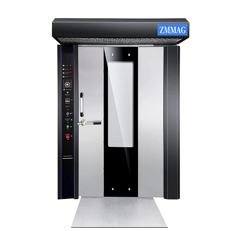 Chinese pita bread making machine commercial bakery oven 16 trays rotary rack oven 380 voltage
