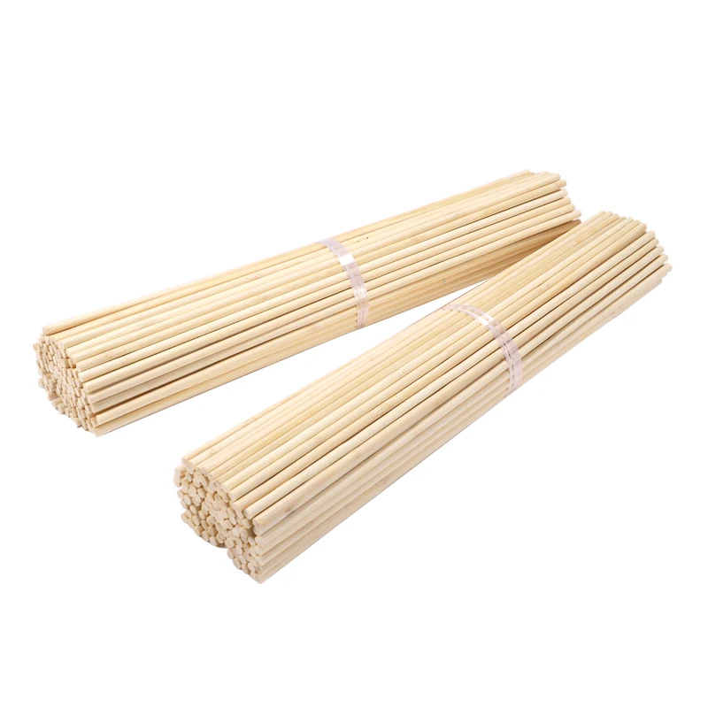 4 mm Bamboo Stick China Round Flat Tips On Both Side Bamboo Craft Diffuser Flower Handicraft Kite Stick