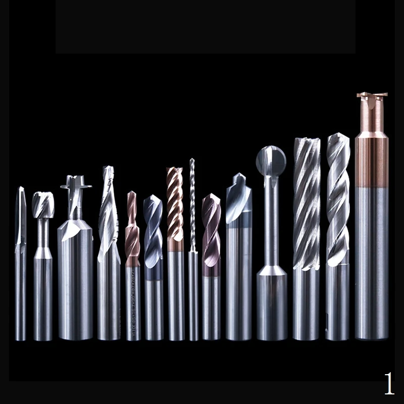 EITFS HRC65 4 Flute CNC Lathe Carbide Flat Square End Mill with Face Milling and Side Milling For Aluminum