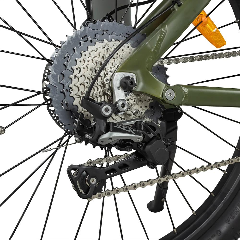 9 Speed 36V 48V 500W 1000W 14AH LCD display Full Suspension Hidden Battery Ebike Electric City Bike