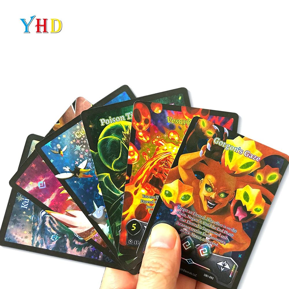 Пользовательские торговые карточки печать голографических карт фольга Упаковка бейсбольные в бустерной сумке и коробке