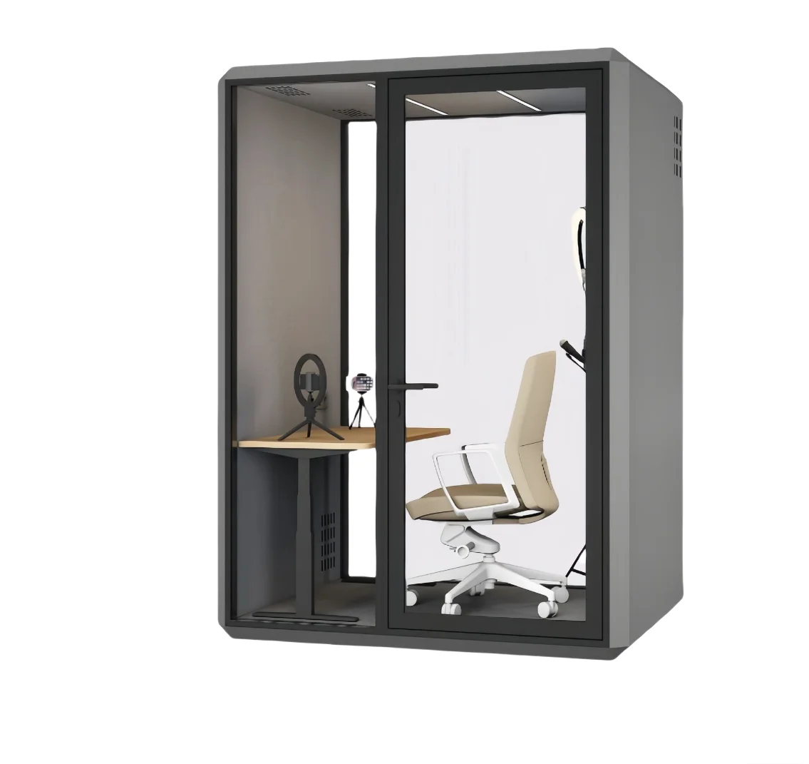 Multifunction Fast Assemble Portable Vocal Booth Meeting Garden Office Soundproof Pod for Home