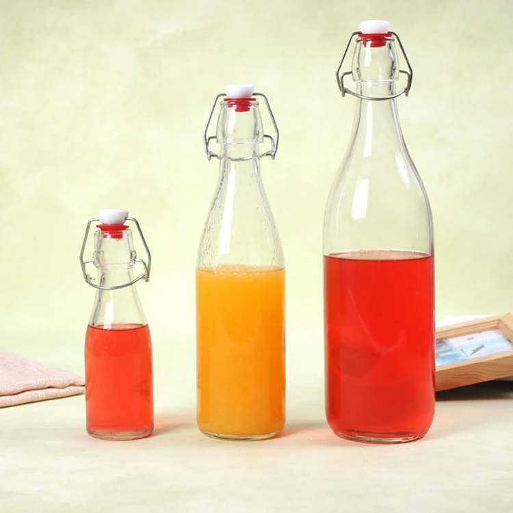 Lids Flip Top swing top Brewing Glass Bottles For Kombucha, Kefir, Vanilla Extract, Beer