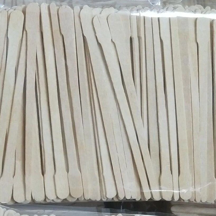 
wooden eyebrow waxing spatula 3.5 inch 100pcs/bag 