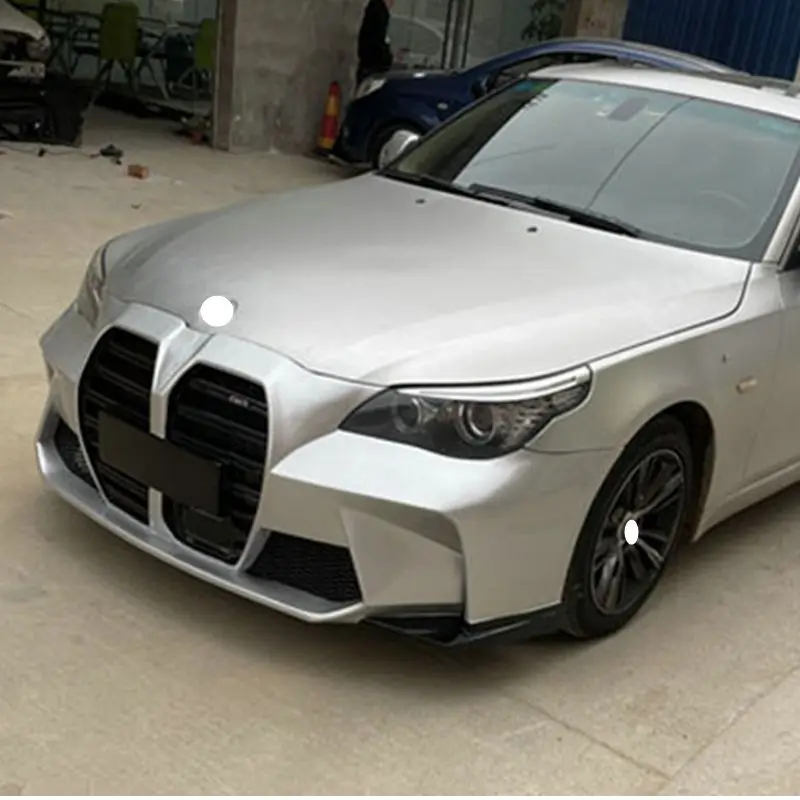 For BMW 5 Series E60 Tuning New M4 Style Front Bumper with Grille for BMW Body Kit Car Bumper 2002 - 2010 E60