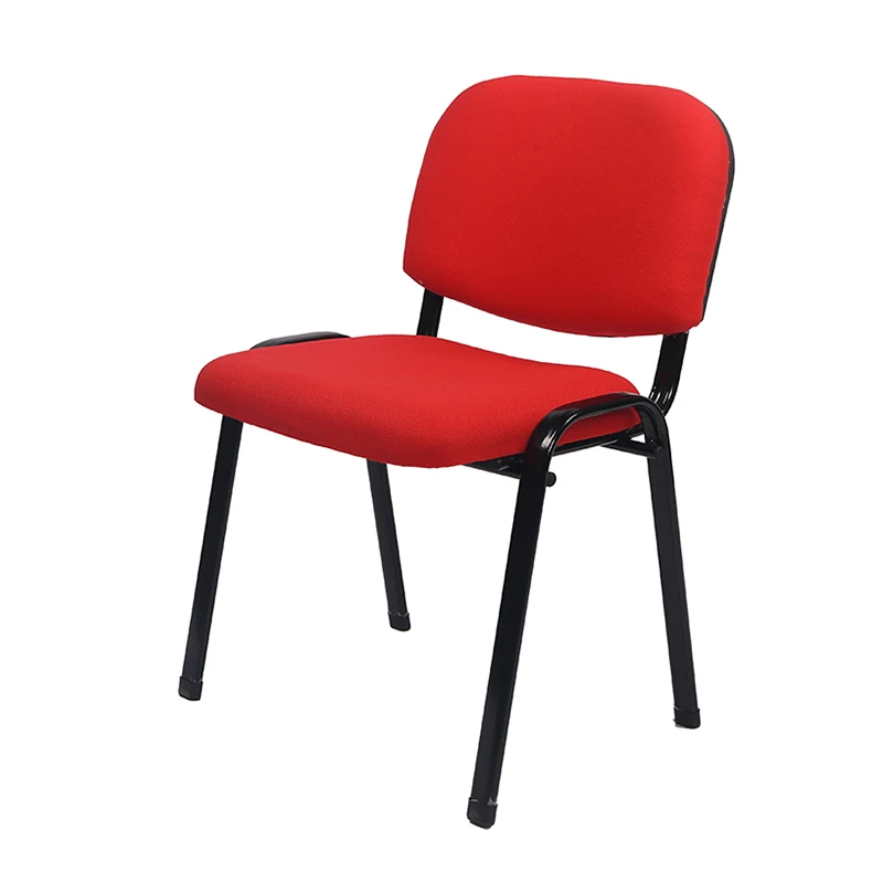 Foshan AODA Metal Frame Fabric Armless Stacking Chair Linkable Connectable Guest Visitor Conference Student Chair
