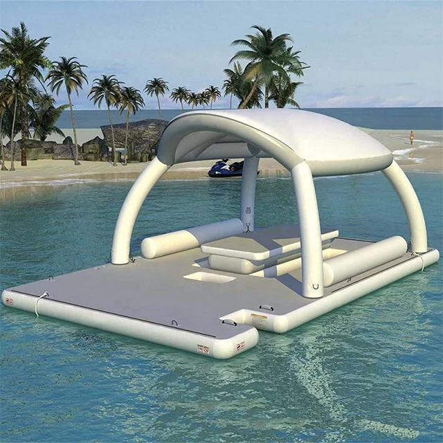 10 Person Pool Float Island Chair Floats for Adults Size Inflatable Floating Tent