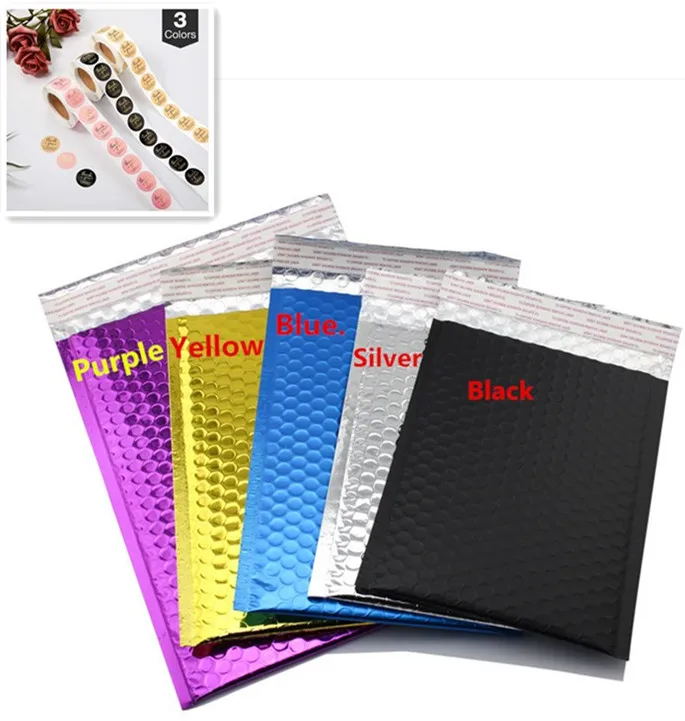 2023 Vase Shipping Poly Mailer Packaging Courier Plastic Push Pop Pink Zipper Biodegradable Poly Bubble Bag.