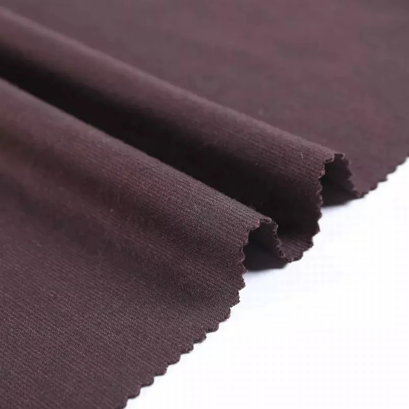 Wholesale custom TSP 240GSM textile polyester spandex stretch plain dye knitted roma ponte designer garment fabric for clothing