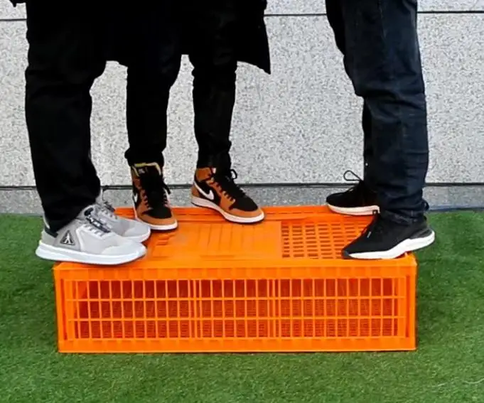 New Poultry Plastic Transport Crate Chicken Duck Pigeon Turnover Box Plastic chicken cage quail cage for Farm Use