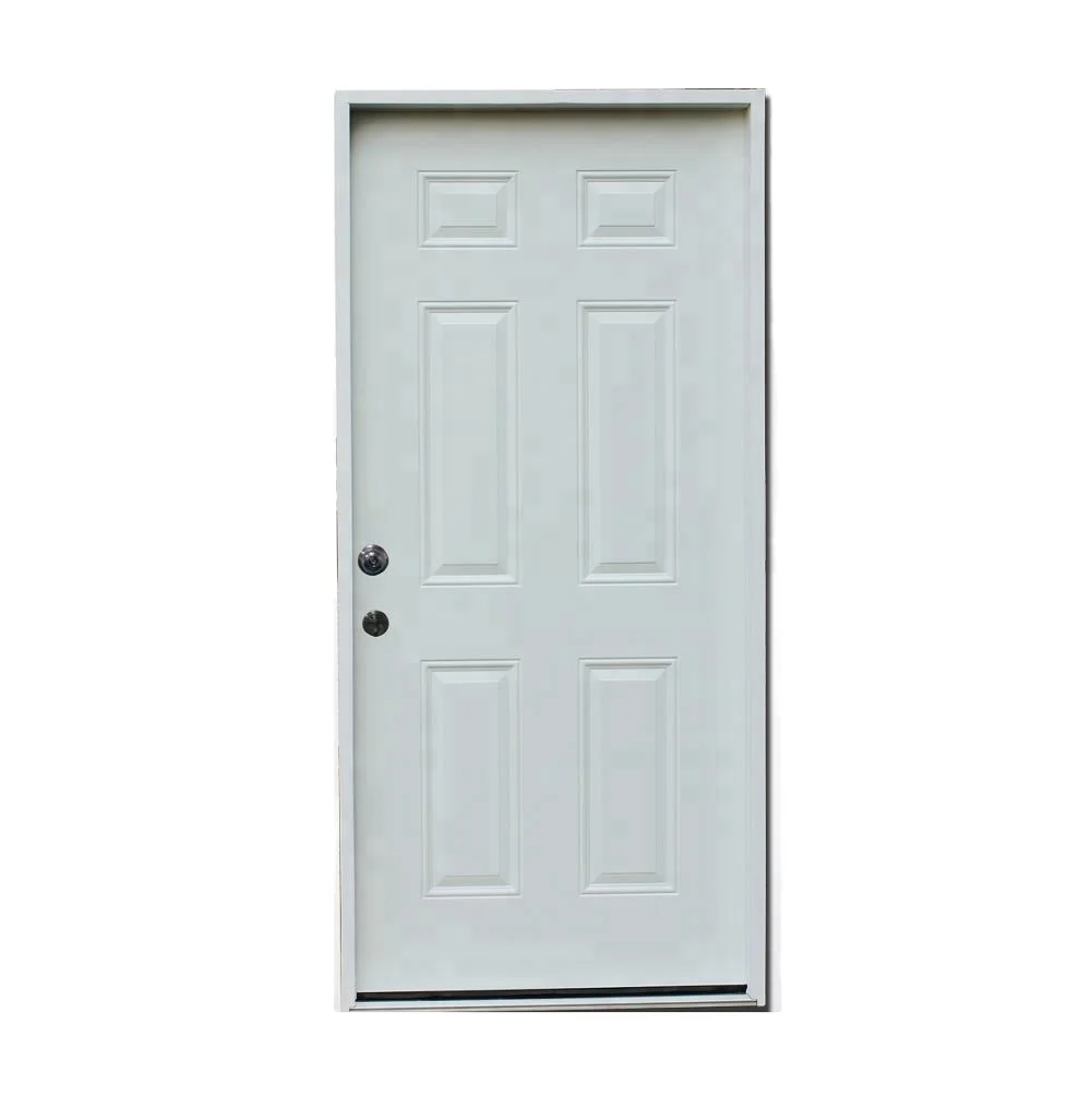 Fangda 30 x 78 exterior steel door with 4 9/16' wood jamb