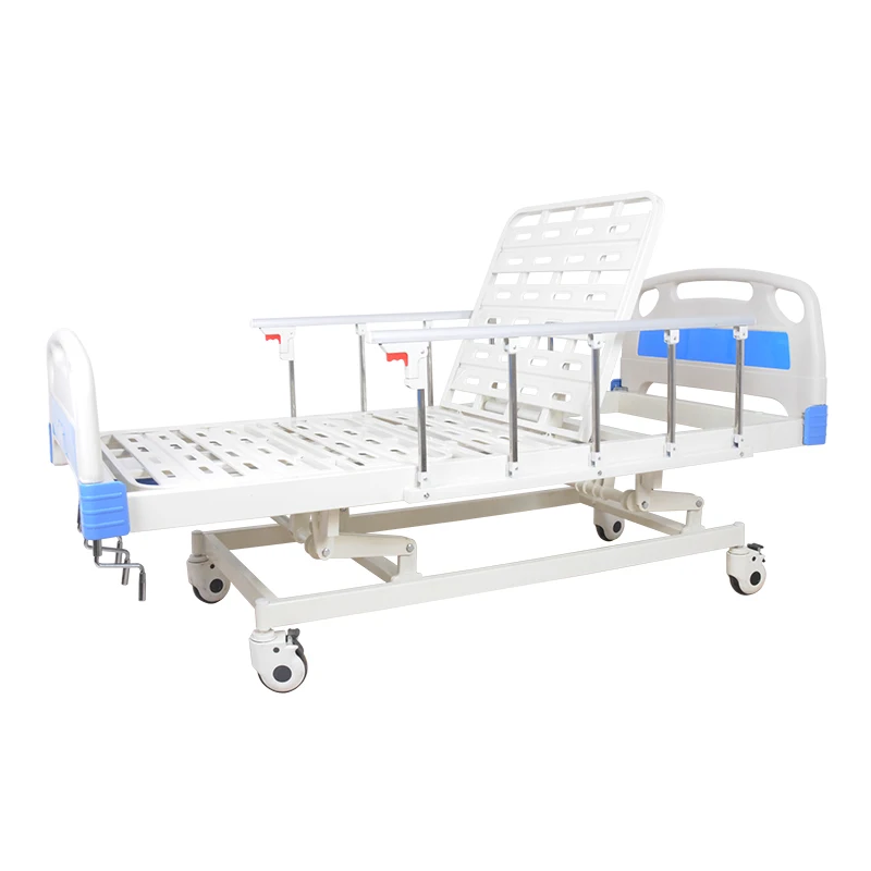 Three Functions Cranks Shaft Mechanical Hospital Bed Three Movements Elderly Care Nursing Bed