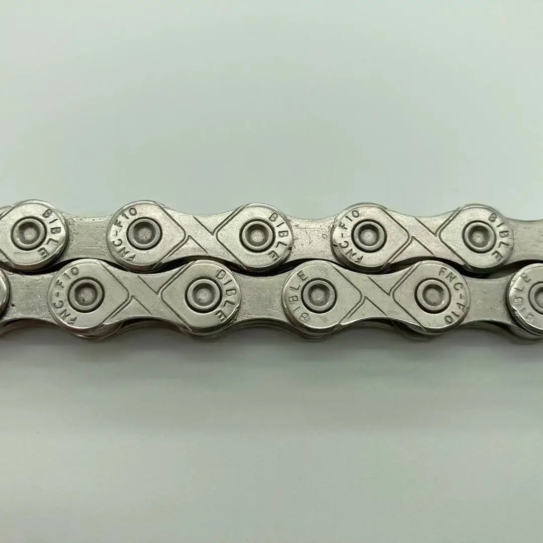 custom 10 speed antirust stainless steel half hollow silvery bike chains bicycle