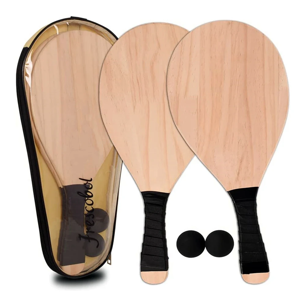 High quality classic wooden tennis pack of 4 pickleball bats x4 pickleball bat