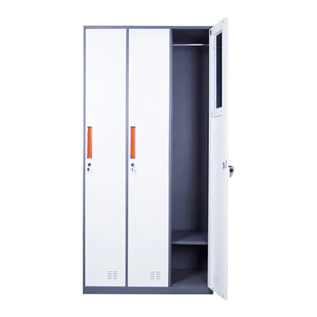 3 Door Gym Metal Lockers Luoyang Manufacturer Wholesale Hotsale Storage Wardrobe