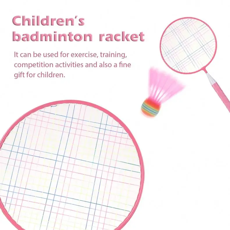 2021 1 Pair Children Tennis Badminton Rackets Ball Set Sports Family Game Toy Kids Badminton Rackets