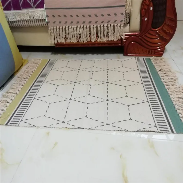 classical American style modern Kilim new design Printing tapis cotton washable moroccan Nordic carpet