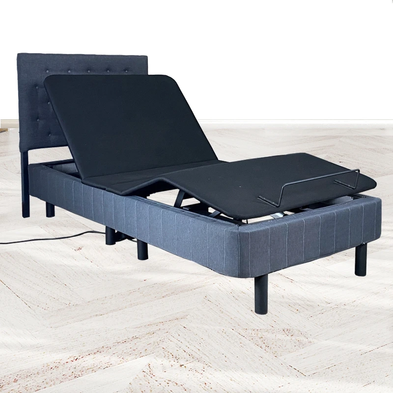 Price base frames king single cheap modern electric adjustable bed frame bed foldable platform with headboard
