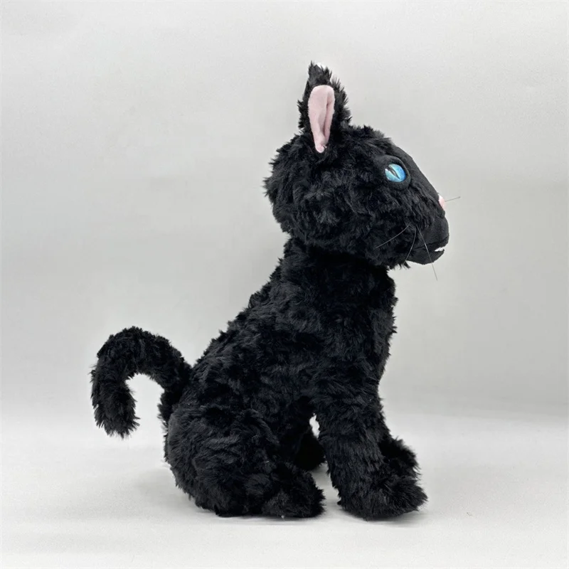 DOULUO New Design Creative Black Cat Plush Cartoon Stuffed Animal Doll Cute Coraline Cat Plush Toy