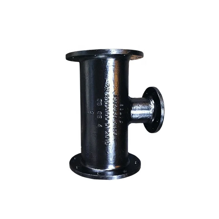 ISO 2531 PN16 cement lined FBE coated cast ductile iron pipe fittings-all flanged tee