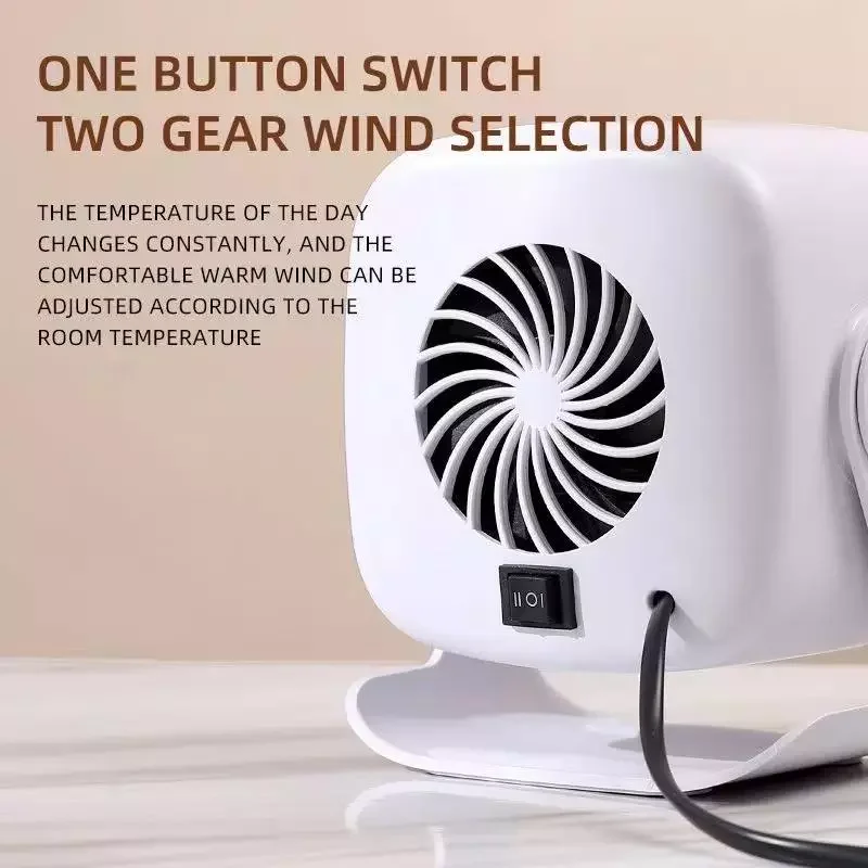 Portable Room Electric Fan Heater 800w Plug In Space Heater Fan PTC Bathroom Heater Indoor Usage For Winter