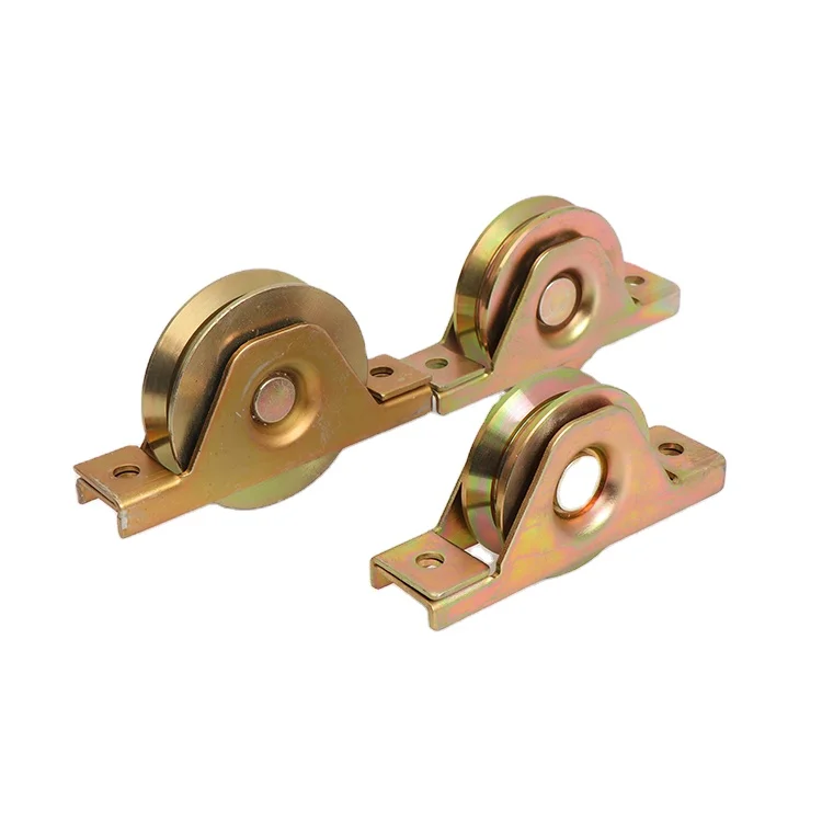 Heavy duty sliding door track and roller for sliding door system
