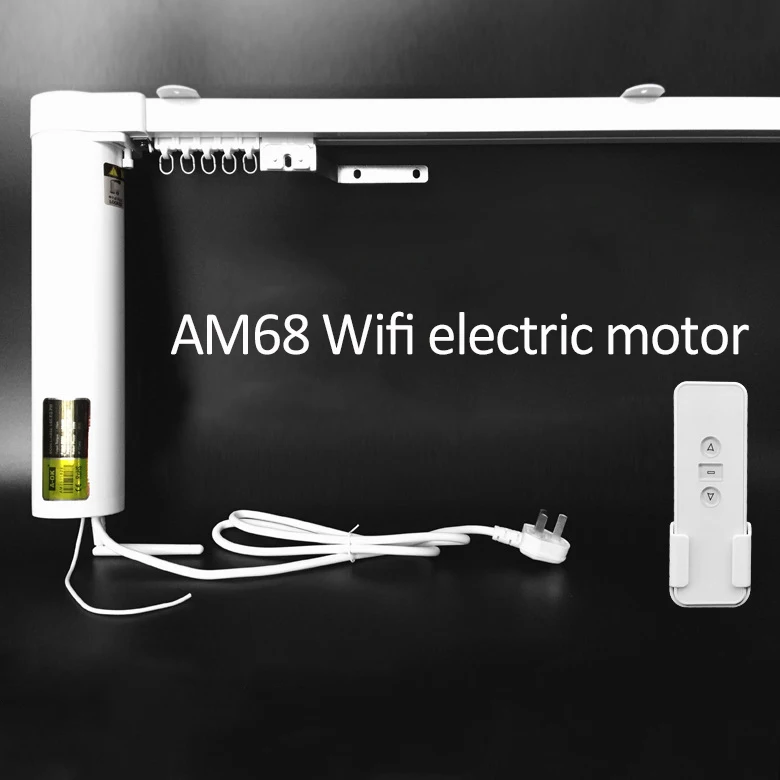Wholesale A-OK AM68 wifi electric curtain motor with voice control for home curtains
