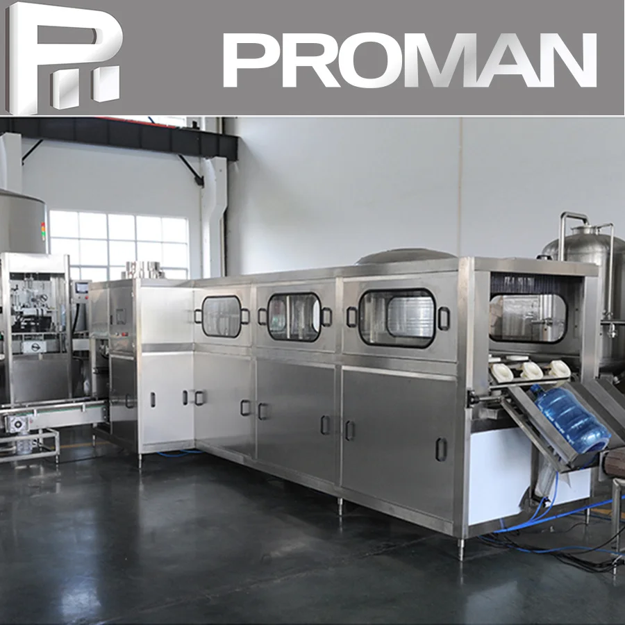 High speed automatic 3 in 1 rotary high speed bottled mineral drinking pure 5 gallon water filling machine production line