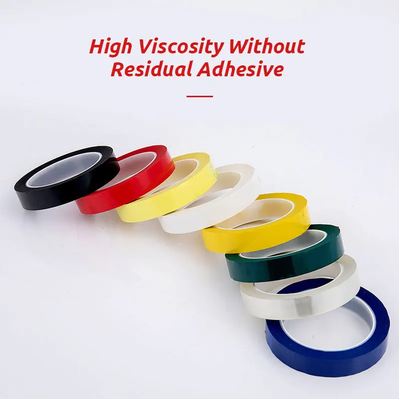 Mylar Masking Tape Flame Retardant Heat-resistant Polyester Acrylic Adhesive Tape Colorful Pet Insulation Mara Tape