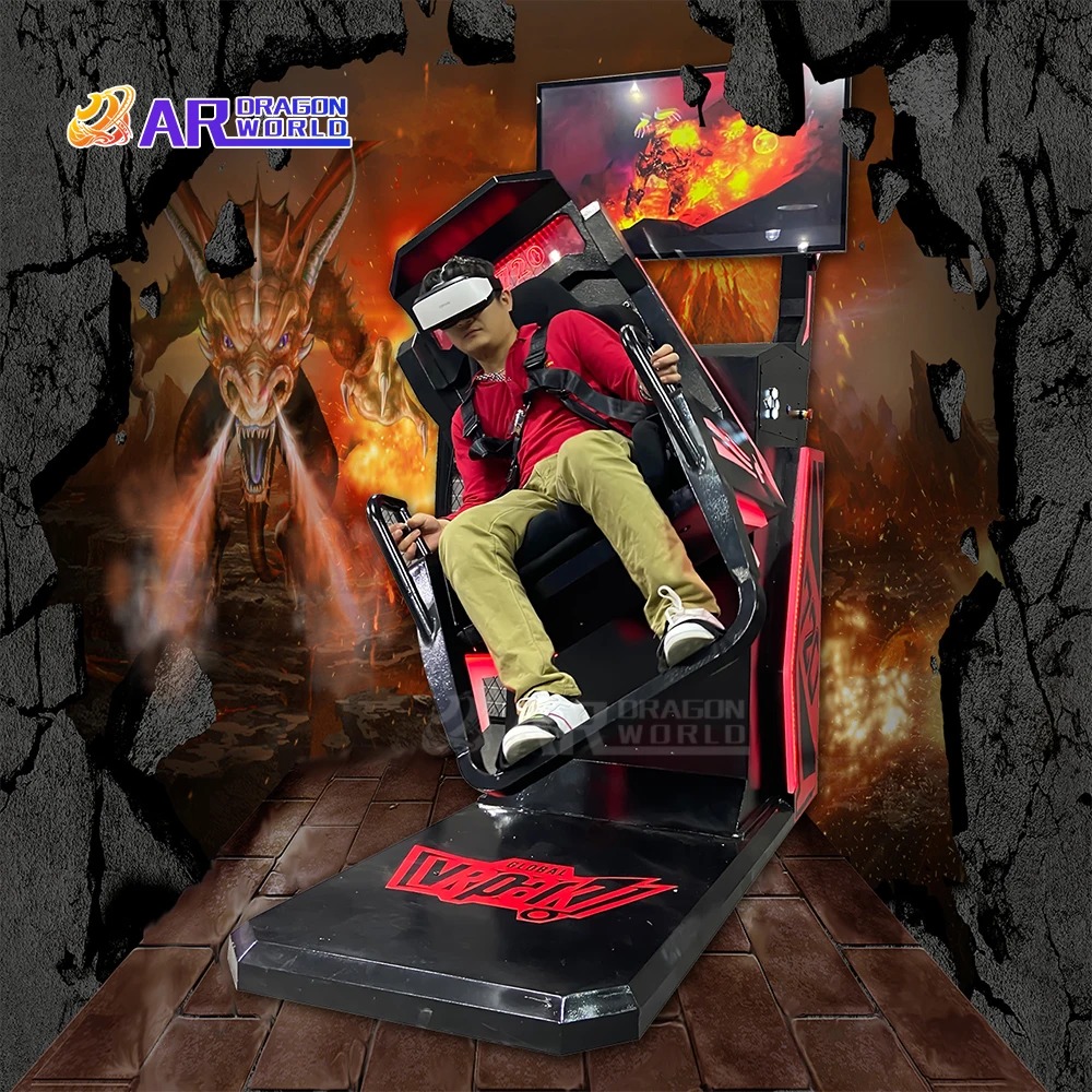 9D VR Simulator Virtual Reality 720 rotating flight Machine Coin Operated self-service game center for entertainment