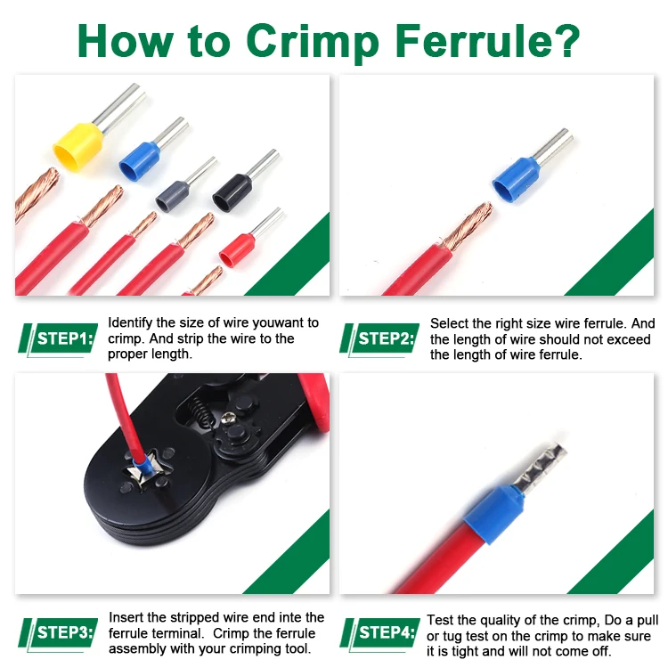 320PCS 23-7AWG HSC8 6-4 Electrical Cable Ferrule Connector Crimp Pin Cord End Terminal wire crimping tool Pliers kit