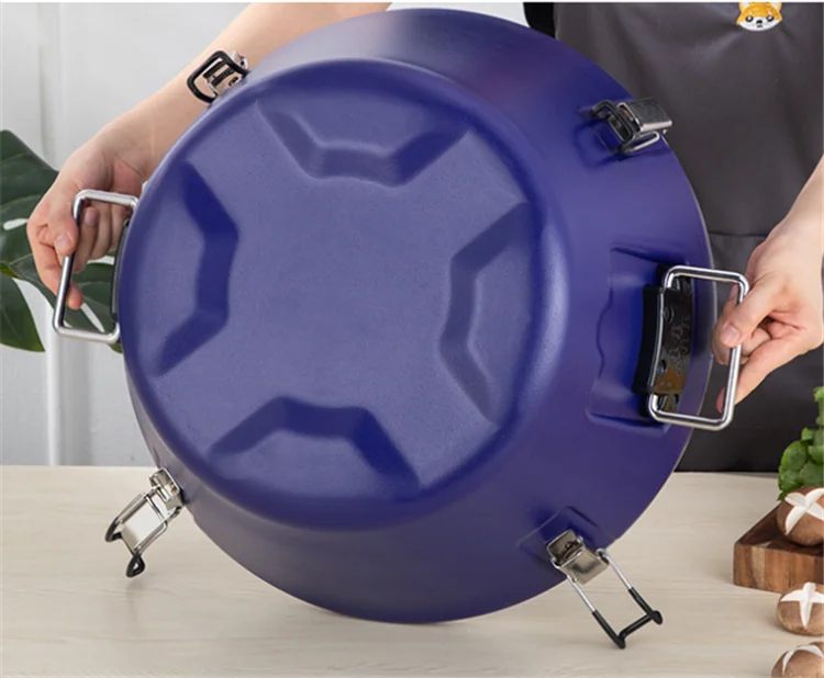 Commercial Use Large Capacity 3 Pcs/Set Stainless Steel Thermal Food Container Insulated Cooler Box