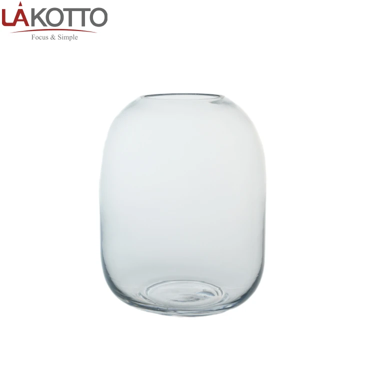 Mouth blown Lakotto wedding plants flower glass vase