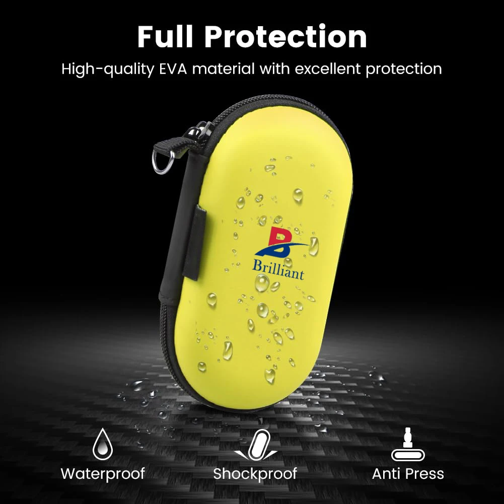 Brilliant Customized Protective EVA Earphone Carrying Bag Small Zipper Pouch for AirPods EarPods Daily USB Cable Storage Case