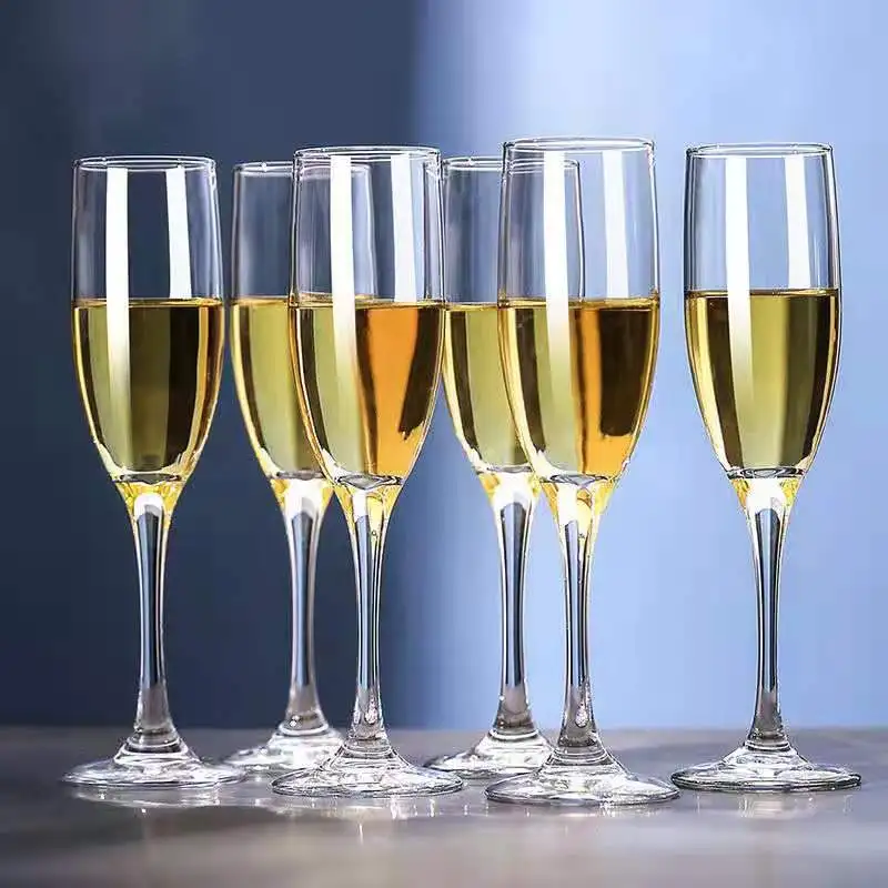 Customized Logo Wedding Crystal Glow Champagne Wine Glass Size champagne glass flutes