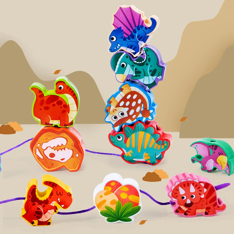 Bead Toy   Wire Maze Roller CoasterMontessori Wooden Toys   Wooden Circles Bead